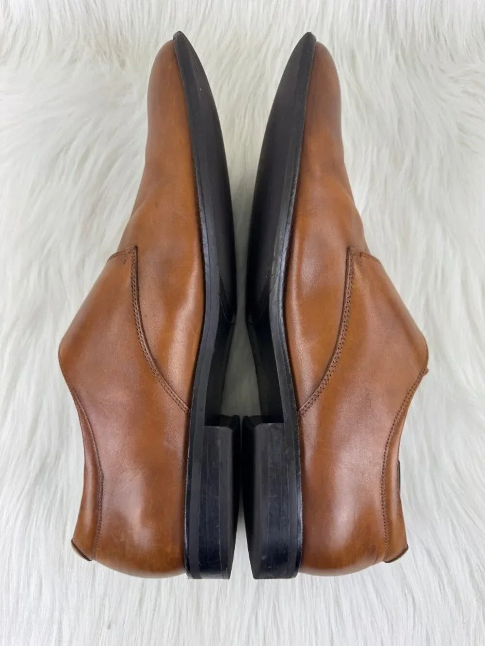 Joseph Abboud Dixon Single Monk Strap Dress Shoes Loafers Sz US 9.5 Light Brown